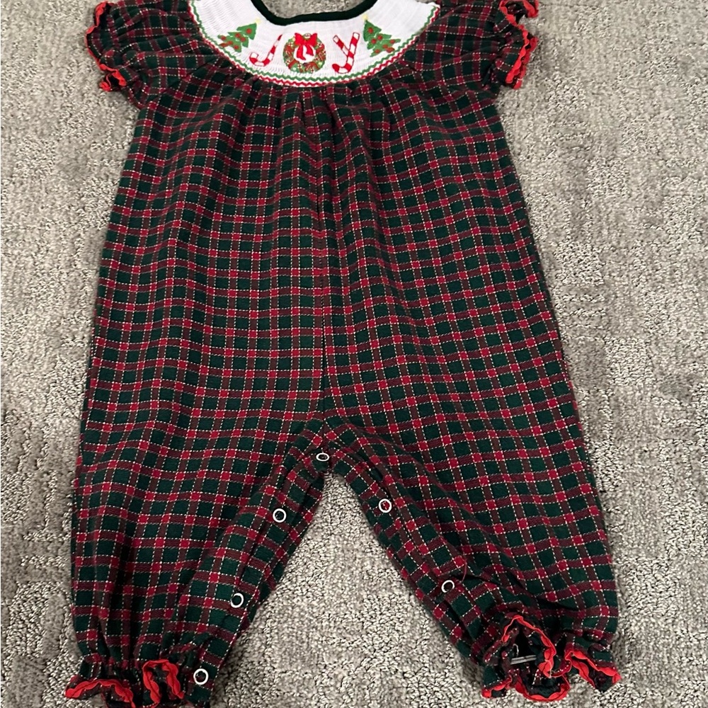 Lil Cactus Girls Christmas Romper